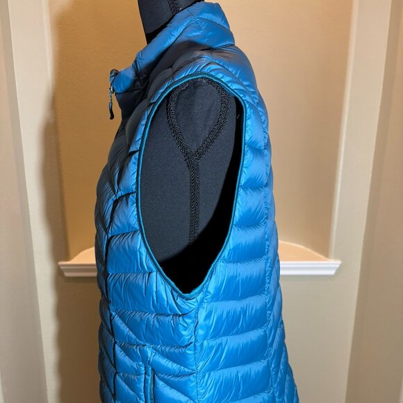 Westbound Sleeveless Puffer Vest Blue Green Zipper - Picture 4 of 6